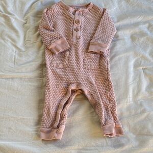 Cloud Island Pink waffle Footie